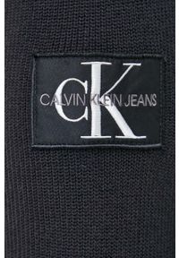 Calvin Klein Jeans sweter bawełniany męski kolor czarny lekki. Kolor: czarny. Materiał: bawełna. Długość rękawa: długi rękaw. Długość: długie #3
