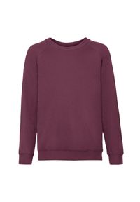 FRUIT OF THE LOOM - Bluza Dziecięca Classic Raglan. Kolor: czerwony, wielokolorowy, brązowy. Długość rękawa: raglanowy rękaw