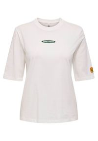 only - ONLY T-Shirt Phoebe 15351369 Biały Regular Fit. Kolor: biały. Materiał: bawełna #5