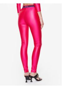 Versace Jeans Couture Legginsy 74HAC101 Różowy Slim Fit. Kolor: różowy. Materiał: syntetyk #5
