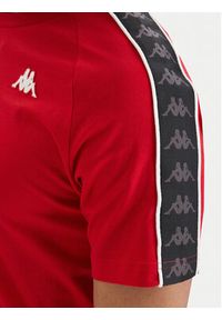Kappa T-Shirt Banda Coen 303UV10 Czerwony Slim Fit. Kolor: czerwony. Materiał: bawełna #3