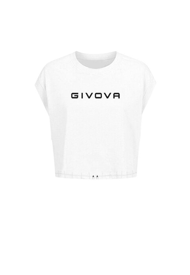 Koszulka damska Givova. Typ kołnierza: dekolt w łódkę. Kolor: wielokolorowy, biały, czarny. Materiał: bawełna