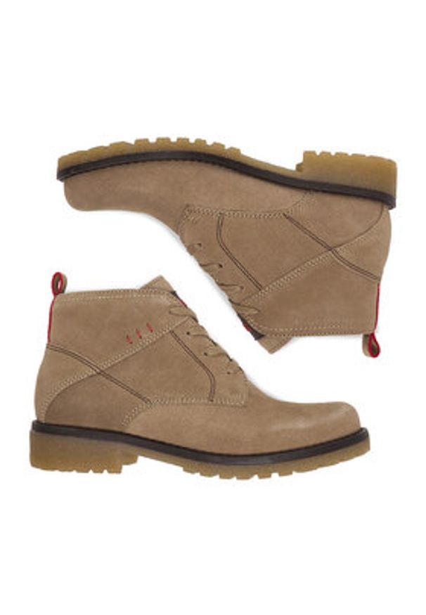 Lasocki Trzewiki CEO-WI16-GIRO-08 Beżowy. Kolor: beżowy. Materiał: zamsz, skóra