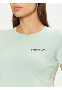 Guess T-Shirt W4YI02 J1314 Zielony Regular Fit. Kolor: zielony. Materiał: bawełna