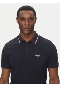 Hechter Paris Polo 74018 151902 Granatowy Regular Fit. Typ kołnierza: polo. Kolor: niebieski. Materiał: bawełna