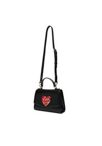 Love Moschino - LOVE MOSCHINO Torebka JC4181PP1NLP0000 Czarny. Kolor: czarny. Materiał: skórzane