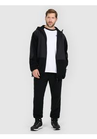 4f - 4F Polar sherpa loose z kapturem męski - czarny XL. Typ kołnierza: kaptur. Kolekcja: plus size. Kolor: czarny. Materiał: polar #2