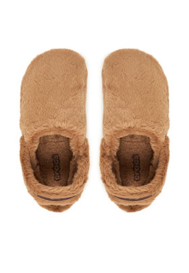 Crocs Kapcie Classic Unfurgettable Clog 211116 Brązowy. Kolor: brązowy. Materiał: materiał