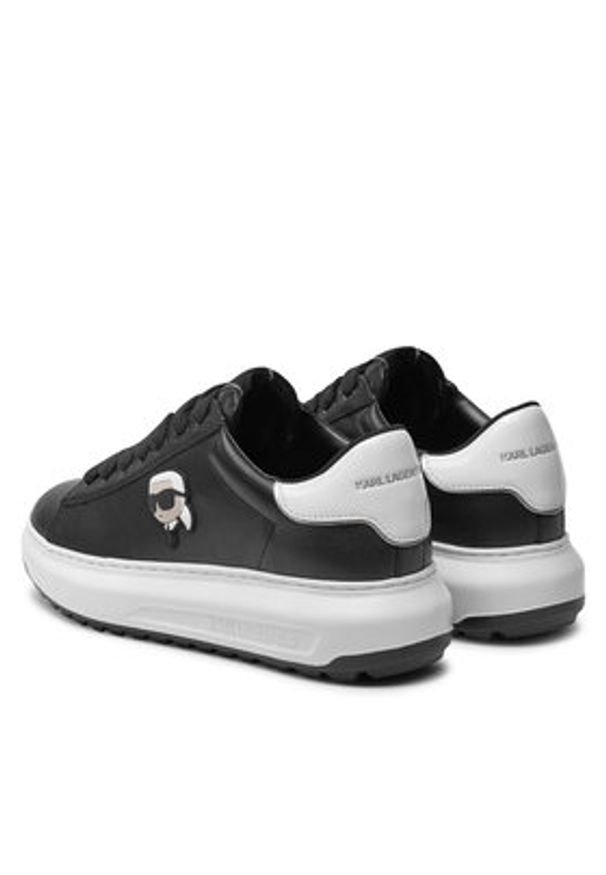 Karl Lagerfeld - KARL LAGERFELD Sneakersy KL57530 Czarny. Kolor: czarny. Materiał: skóra