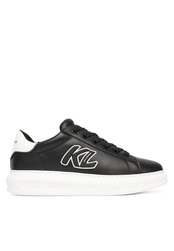 Karl Lagerfeld - KARL LAGERFELD Sneakersy KL52535A Czarny. Kolor: czarny. Materiał: skóra