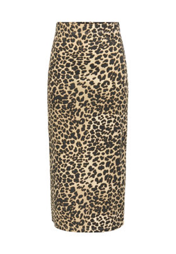 JDY Spódnica ołówkowa Ivy 15347463 Brązowy Slim Fit. Kolor: brązowy. Materiał: bawełna, syntetyk