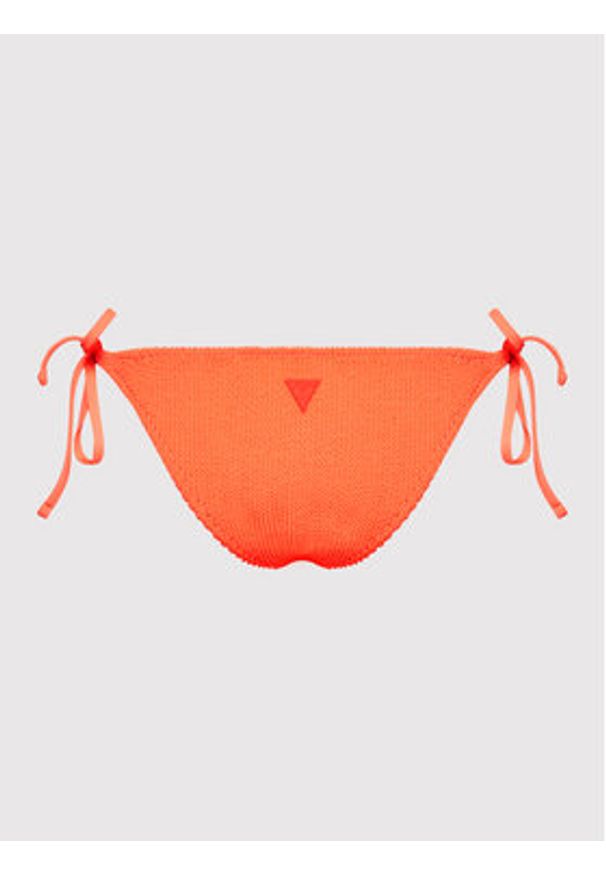 Guess Dół od bikini E1GO32 MC03P Pomarańczowy. Kolor: pomarańczowy. Materiał: syntetyk
