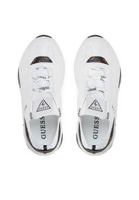 Guess Sneakersy Geniver2 FLPGE2 FAL12 Biały. Kolor: biały. Materiał: skóra