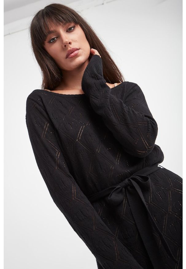 Twinset Milano - Sukienka ażurowa TWINSET. Wzór: ażurowy