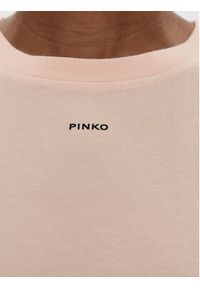 Pinko - PINKO T-Shirt 100373 A228 Różowy Regular Fit. Kolor: różowy. Materiał: bawełna #4