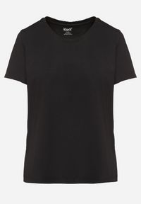 Born2be - Czarny T-shirt z Bawełny w Klasycznym Stylu Venamia. Kolor: czarny. Materiał: bawełna. Styl: klasyczny #6