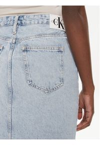 Calvin Klein Jeans Spódnica jeansowa J20J222814 Niebieski Regular Fit. Kolor: niebieski. Materiał: bawełna
