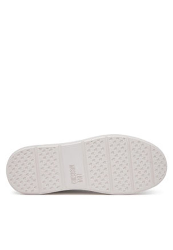 Love Moschino - LOVE MOSCHINO Sneakersy JA15214G1MIA410A Biały. Kolor: biały. Materiał: skóra