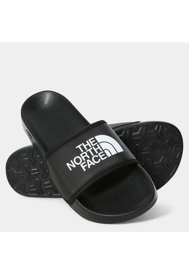 Klapki damskie The North Face W Base Camp Slide Iii. Kolor: czarny, biały, wielokolorowy. Materiał: syntetyk, materiał. Styl: sportowy