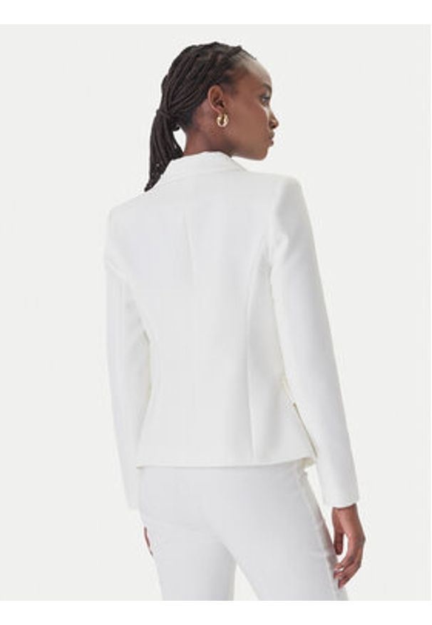 Rinascimento Marynarka CFC0128643003 Biały Regular Fit. Kolor: biały. Materiał: syntetyk