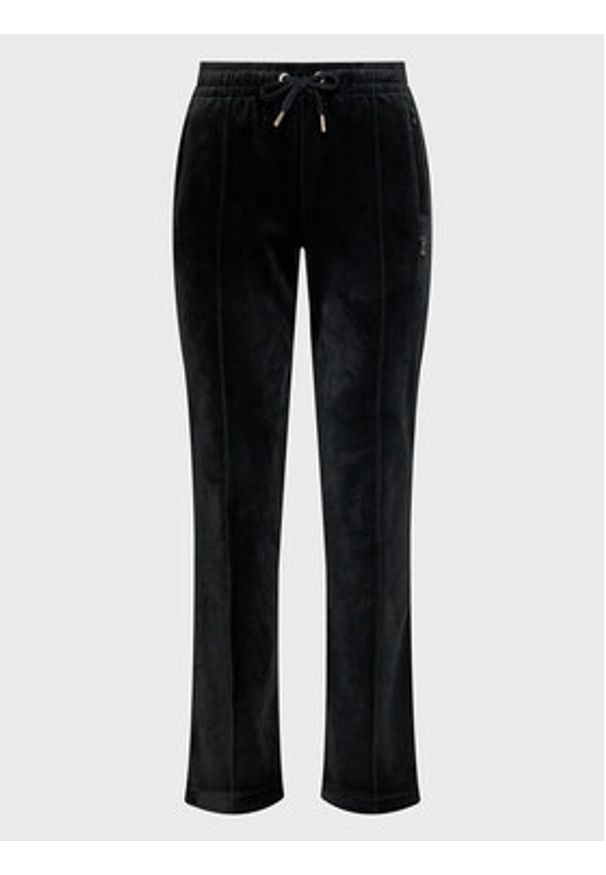 Juicy Couture Spodnie dresowe Tina JCAPW045 Czarny Regular Fit. Kolor: czarny. Materiał: syntetyk