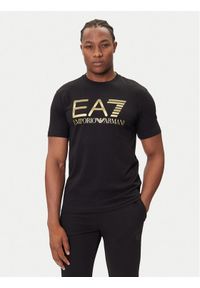 EA7 Emporio Armani T-Shirt 7M001189 AF17789 UC001 Czarny Regular Fit. Kolor: czarny. Materiał: bawełna