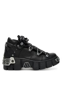 Sneakersy NEW ROCK. Kolor: czarny