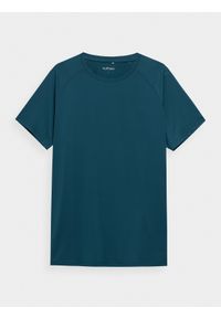 outhorn - Koszulka treningowa męska Outhorn - turkusowa. Kolor: turkusowy. Materiał: materiał. Długość rękawa: raglanowy rękaw. Wzór: gładki. Sport: fitness #1