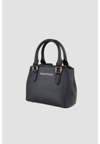 Valentino by Mario Valentino - VALENTINO Czarna mała torebka Zero Re. Kolor: czarny. Wzór: paski. Rozmiar: małe #4