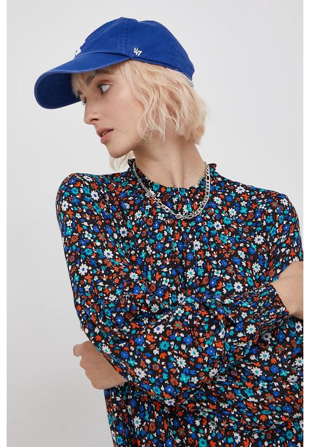 Superdry - Sukienka. Materiał: tkanina, koronka. Długość rękawa: długi rękaw. Typ sukienki: rozkloszowane