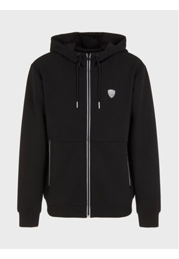 EA7 Emporio Armani Bluza 8NPM20 PJ4EZ 1200 Czarny Regular Fit. Kolor: czarny. Materiał: syntetyk
