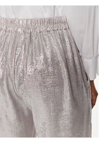 Dixie Spodnie materiałowe PDEPJNA Srebrny Relaxed Fit. Kolor: srebrny. Materiał: syntetyk