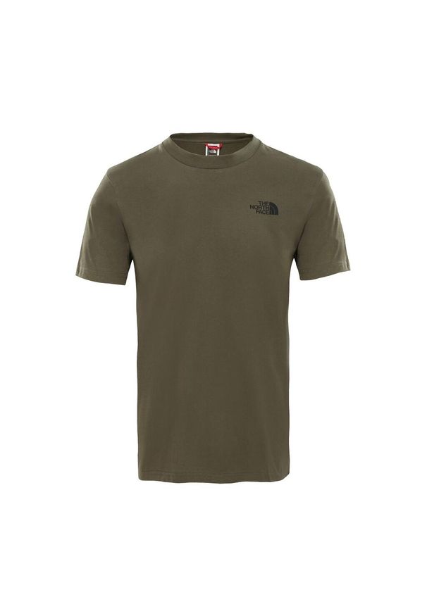Koszulka The North Face M Simple Dome Tee męska. Kolor: czarny, wielokolorowy, zielony. Sport: turystyka piesza