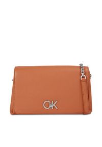 Calvin Klein Torebka Re-Lock Shoulder Bag Md K60K611057 Brązowy. Kolor: brązowy #3