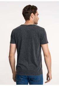 Ochnik - T-shirt męski. Kolor: szary. Materiał: bawełna. Wzór: nadruk #3