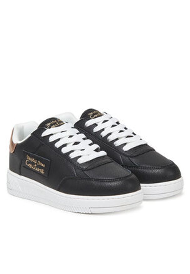 Versace Jeans Couture Sneakersy 78VA3SJ5 Czarny. Kolor: czarny. Materiał: skóra
