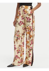 SIMONA CORSELLINI - Simona Corsellini Spodnie materiałowe P26CPPA02001 Kolorowy Regular Fit. Materiał: wiskoza. Wzór: kolorowy #1