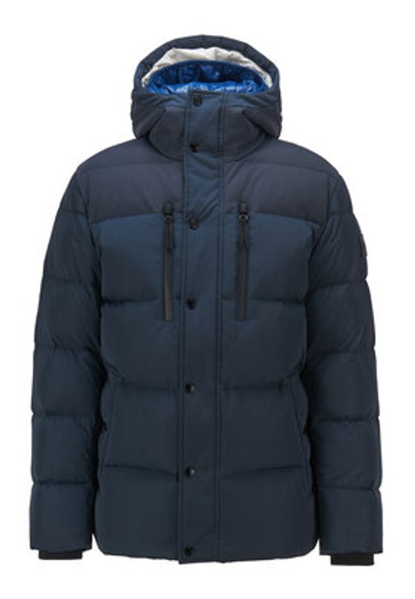 BOSS - Boss Kurtka puchowa Doleris 50436502 Granatowy Regular Fit. Kolor: niebieski. Materiał: puch, syntetyk