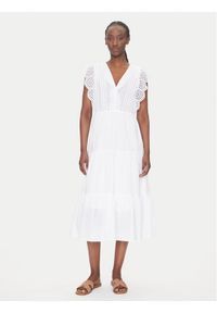 JDY Sukienka letnia Sara 15350748 Biały Regular Fit. Kolor: biały. Materiał: bawełna. Sezon: lato