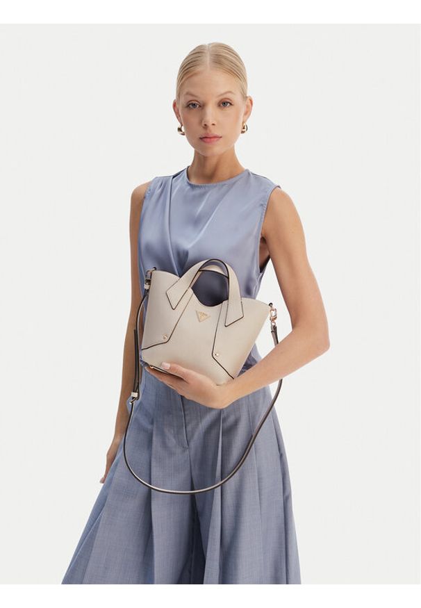 Guess Torebka Darcy Mini HWBG99 14750 Beżowy. Kolor: beżowy. Materiał: skórzane