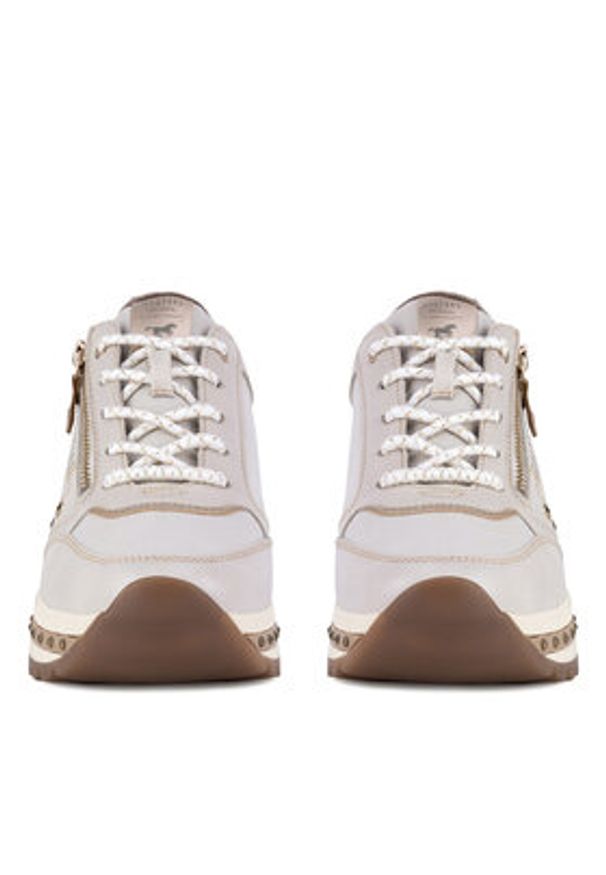 Mustang Sneakersy 1347-310 Beżowy. Kolor: beżowy. Materiał: materiał