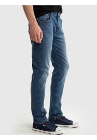 Big-Star - Jeansy męskie dopasowane niebieskie Ronan 397. Kolor: niebieski. Styl: elegancki, sportowy, klasyczny #5