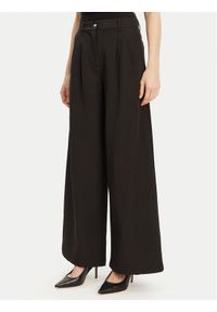 Guess Spodnie palazzo W5GB02 WH9Y2 Czarny Wide Leg. Kolor: czarny. Materiał: syntetyk