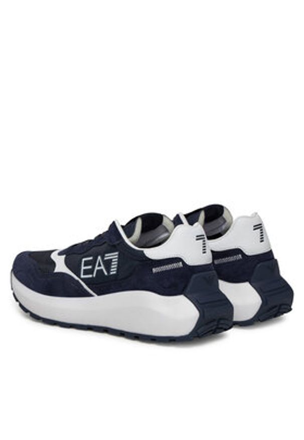 EA7 Emporio Armani Sneakersy X8X186 XK401 U473 Granatowy. Kolor: niebieski. Materiał: materiał