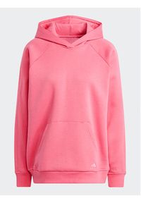 Adidas - adidas Bluza ALL SZN Fleece IM0321 Różowy Loose Fit. Kolor: różowy. Materiał: bawełna