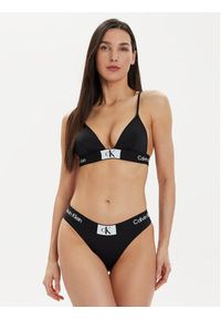 Calvin Klein Swimwear Dół od bikini KW0KW02353 Czarny. Kolor: czarny. Materiał: syntetyk #4