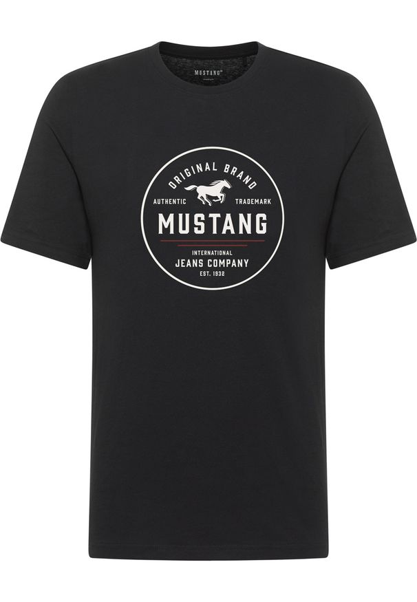 2 - PAK Męski T-Shirt Mustang Style Alex Black 1017333 4142. Materiał: denim, bawełna, materiał. Sezon: lato. Styl: klasyczny