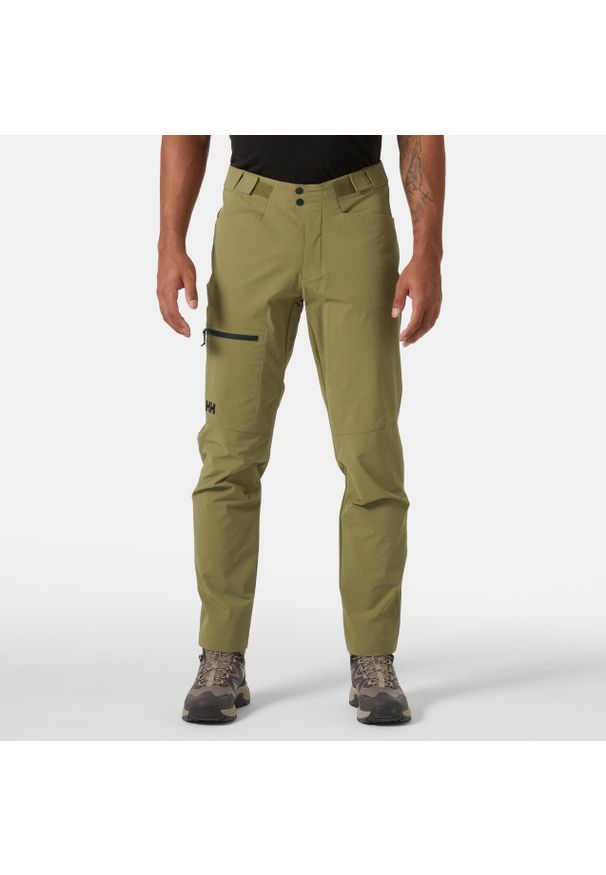 Spodnie Helly Hansen Odin Rock Softshell. Kolor: zielony. Materiał: softshell