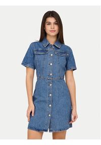 only - ONLY Sukienka jeansowa Malia 15355044 Niebieski Regular Fit. Kolor: niebieski. Materiał: bawełna #5