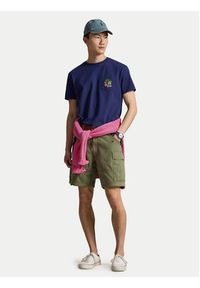 Polo Ralph Lauren T-Shirt 710B14586001 Granatowy Classic Fit. Typ kołnierza: polo. Kolor: niebieski. Materiał: bawełna #5